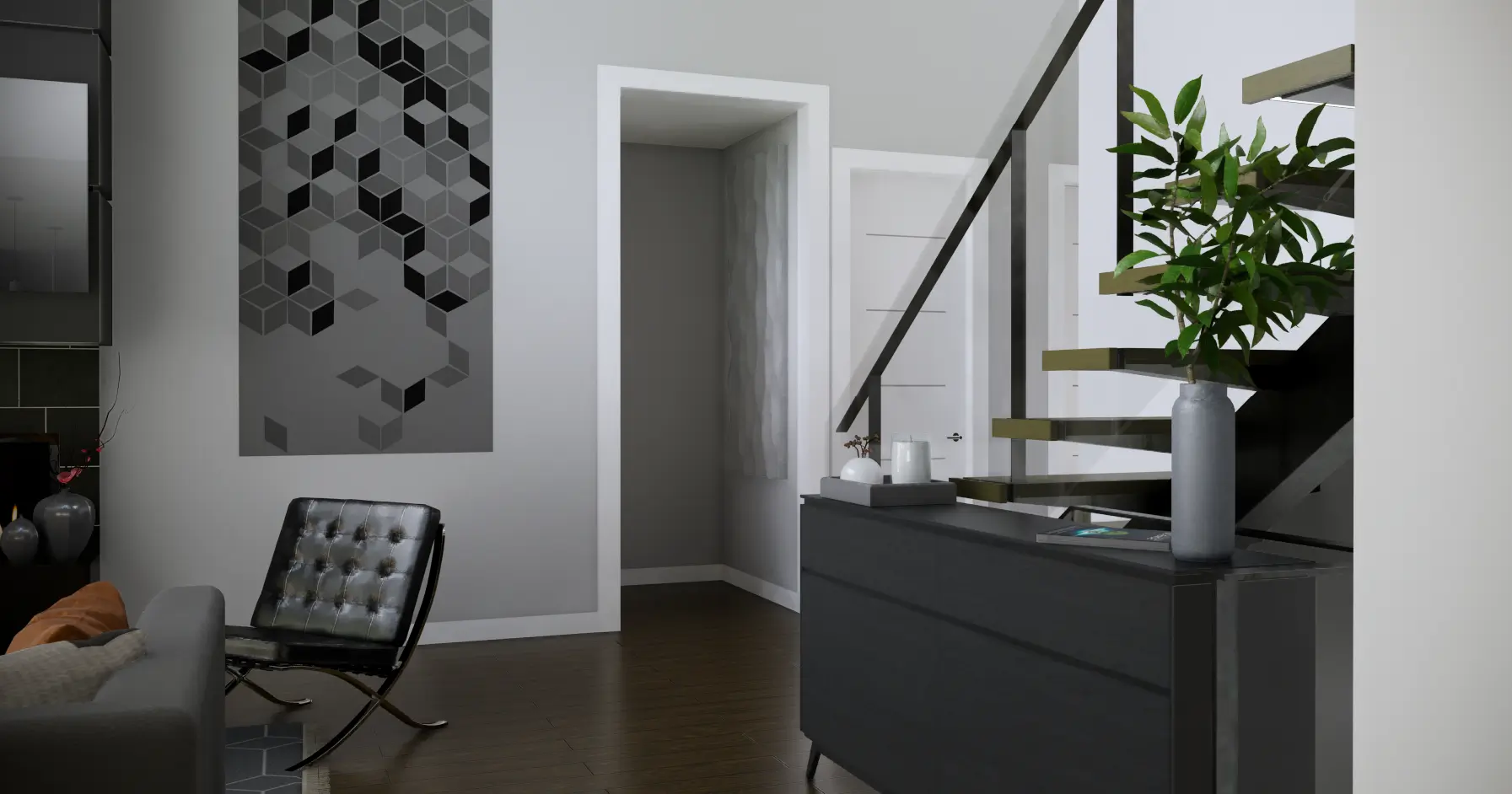 3D-Interior-Family-Room-walkway-w-stairs